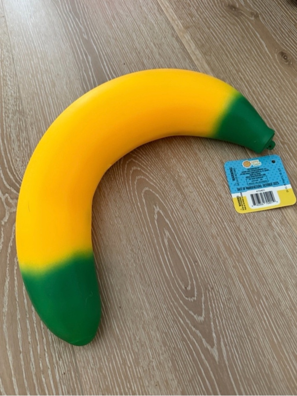 Yellow & Green Banana Stretch Toy
